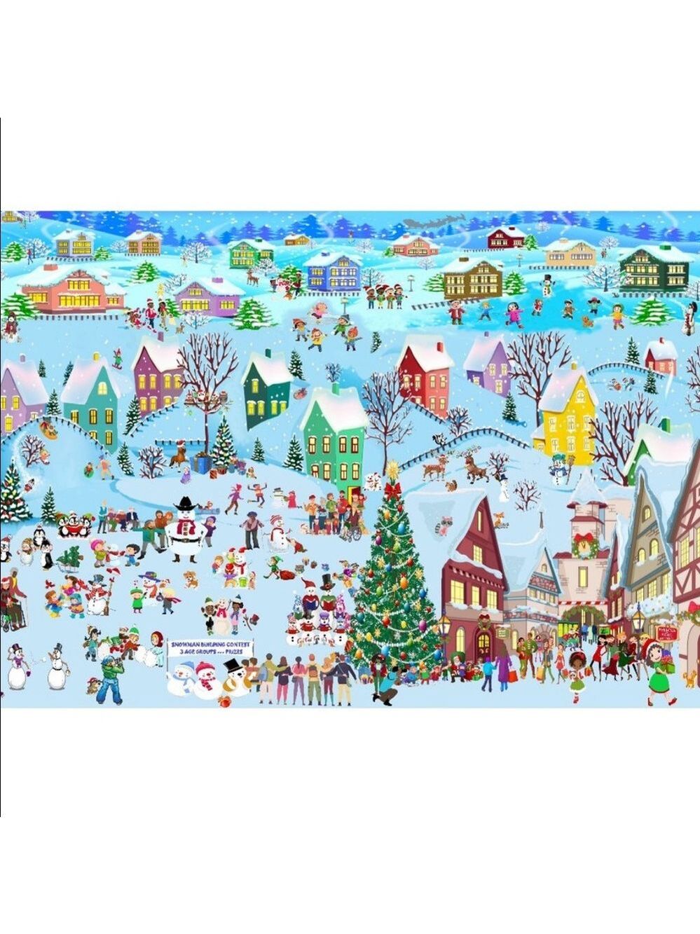 50 14x19 Poly Mailers Christmas Village Flat Shipping Envelopes PRICE IS FIRM - Picture 6 of 6